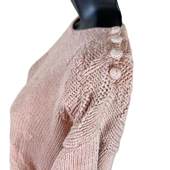 Vintage 80’s / 90’s SKYR Dusty Pink Cropped Knit Sweater - Picture 6 of 11